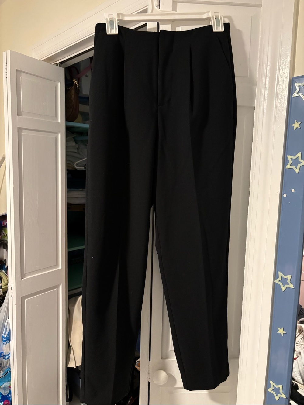 a new day Black Pleated Men's Dress Pants